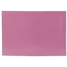 Обложка для паспорта нат.кожа Шик, фиолетовый, тисн.конгрев 