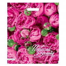 Пакет Полиэтиленовый Розовые бутоны 38х45 (60) с вырубной ручкой