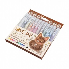 Ручка акриловая набор 12 цветов 