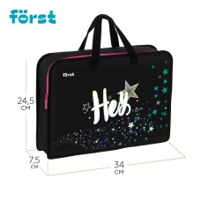 Папка с ручками А4 1 отделение 