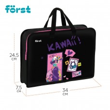 Папка с ручками А4 1 отделение 