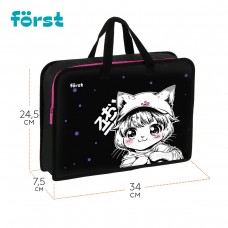 Папка с ручками А4 1 отделение 