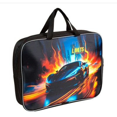 Папка с ручками А4 на молнии  