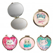 Зеркало складное  3D Котики, 7см. Альянс
