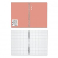 Тетрадь 120 листов клетка на спирали А5 