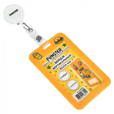 Бейдж вертикальный  с 3D-печатью 