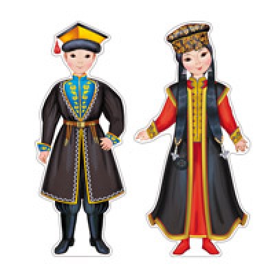 Плакат  Народы России. Калмыки, 2 шт 240х500 мм