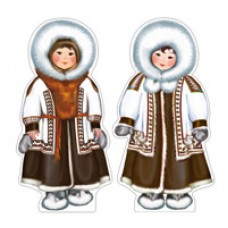 Плакат Народы России. Чукчи, 2 шт 240х500 мм