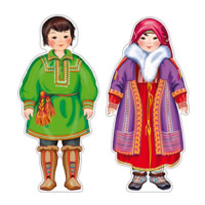 Плакат Народы России. Ханты и манси, 2 шт 240х500 мм