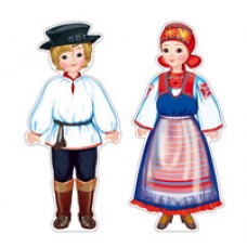 Плакат  Народы России. Карелы, 2 шт 240х200 мм