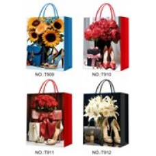 Пакет Бумажный Цветы 260х320х100 мм