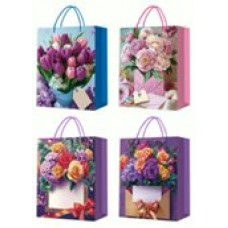 Пакет Бумажный Цветы 32х44х11 см