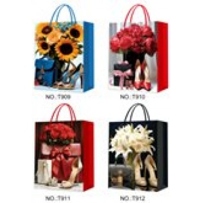 Пакет Бумажный Цветы32х44х11 см