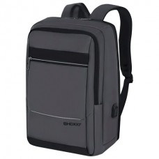 Рюкзак школьный  ELECT. универсальный, отделение для ноутбука, USB-порт, серый, 44х30х16 см, HEIKKI