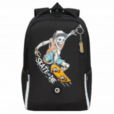 Рюкзак школьный   черный,легкий с жесткой спинкой,2 отд.от 7 лет ростом от 125 до 140 см. Grizzly