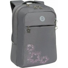 Рюкзак школьный  серый,16л.,0,8кг.эрг.спинка Grizzly