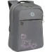 Рюкзак школьный  серый,16л.,0,8кг.эрг.спинка Grizzly