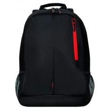 Рюкзак школьный  32х45х13 см, полиэстер, черо-красный Grizzly