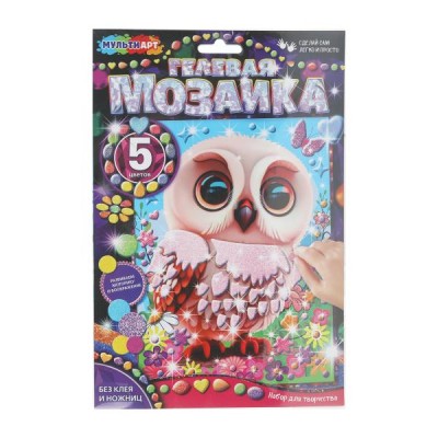  Гелевая мозаика 17*23 см Сова
