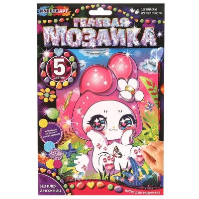  Гелевая мозаика 17x23 см Кавай, зайчик