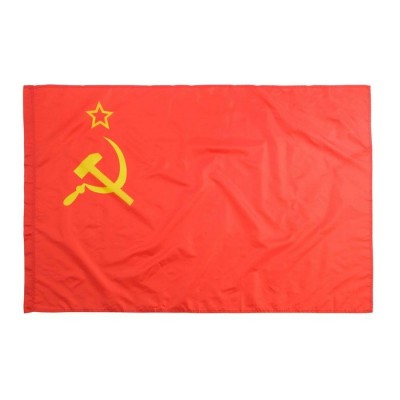 Флаг 90х150 см, СССР  полиэфирный шёлк