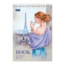 Скетчбук А5 спираль (блокнот) 80л, 