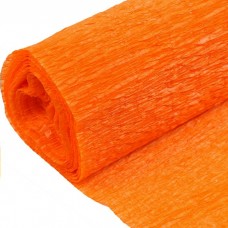 Бумага для творчества гофрированная  80г/м2, 50*200см. оранжевая Darvish