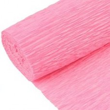 Бумага для творчества гофрированная  80г/м2, 50*200см. светло-розовая Darvish