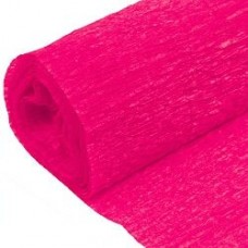 Бумага для творчества гофрированная  80г/м2, 50*200см. темно-розовая Darvish