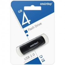 Флешка 4GB  Scout USB 2.0, черный, SB004GB2SCK Smart Buy