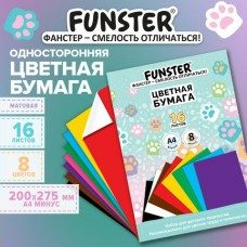 Бумага 16л. 8 цв.  офсетная, кросс-серия 