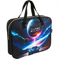 Папка с ручками А4 текстиль , 1отд. молния сверху, Turbo Galaxy, внутр.карман,36x28x8 см. deVente