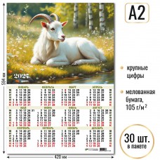 Календарь Листовой А2 символ года 2027 г 420х594 мм