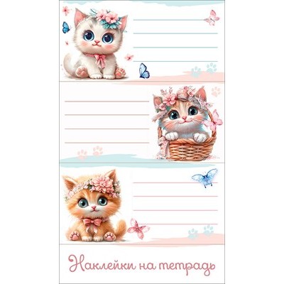Наклейка  на тетрадь 