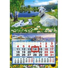 Календарь Квартальный ОДНОБЛОЧНЫЙ Символ года  2027 г 333х480 мм