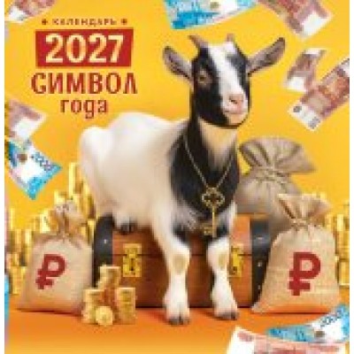 Календарь  На скрепке Символ года (коллаж). Ключ к богатству 2027 г 230х235 мм