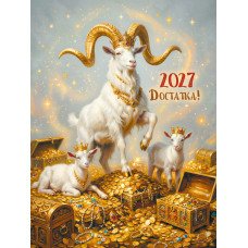 Календарь Магнитный отрывной символ года 2027 г 100х135 мм