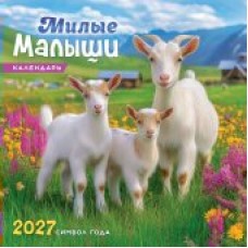 Календарь  На скрепке Символ года. Милые малыши (фото) 2027 г 290х290 мм