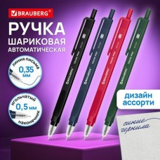 Ручка шариковая синяя автоматическая 