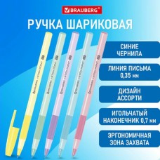 Ручка шариковая синяя  с грипом 