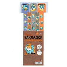 Закладка для книг набор  6шт., самокл., пластик, 