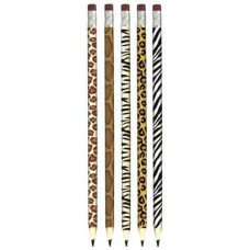 Карандаш ч/г дерево HB , с ластиком,animal print, кругл. , ассорти deVente