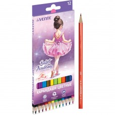 Карандаши 18цв. дерево 6-гран. Ballet Academy deVente