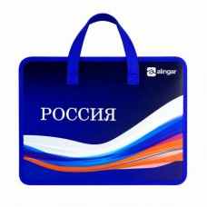 Папка с ручками А4  пластик,1 отд.