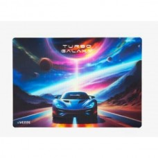 Коврик -подкладка для письма и творчества  (настольное покрытие) 33х23см Turbo Galaxy ,пластик. 600мкм, с цвет. рисунком ПЧЕЛКА