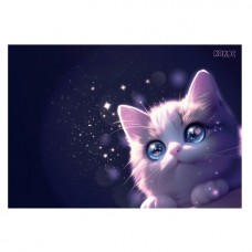 Коврик -подкладка для письма и творчества  , для труда , 35х50см. 120мкм. Love cat Кокос