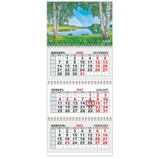 Календарь Квартальный Природа. После дождя 2027 г 295х645 мм