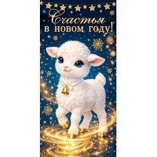 Конверт для денег  Счастья в новом году! 84х168 мм