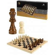  Шахматы деревянные (34х17х3.5 см), фигуры дерево, в коробке (Арт. AN02588)