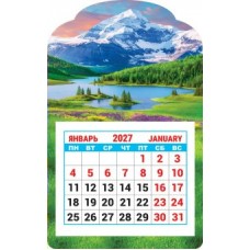 Календарь Магнитный отрывной Природа. Горный пейзаж 2027 г. 95х152 мм